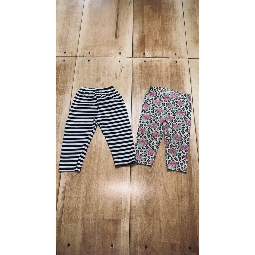 Healthtex Toddler Girls 18M Leggings Pants Set Striped Floral Leopard